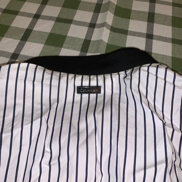 Calvin Klein Striped Bomber Jacket - Picture 5 of 5